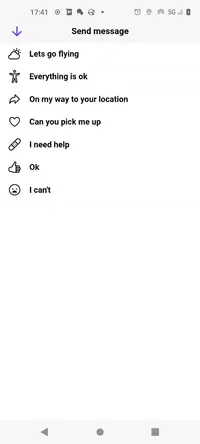 Send location message